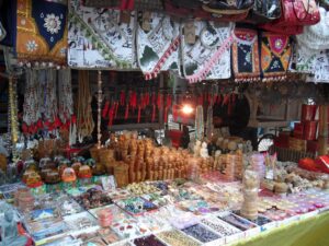 Barraca de vendas em Nalanda