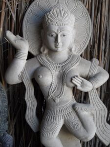 Pequena estátua em barraca de vendas, Bodhgaya