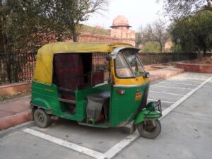Auto-rickshaw, Forte Vermelho, Old Deli
