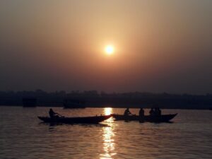 Sol, Rio Ganges, Varanasi