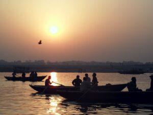 Sol, Rio Ganges, Varanasi