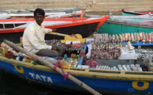 Vendedor de barco, Varanasi