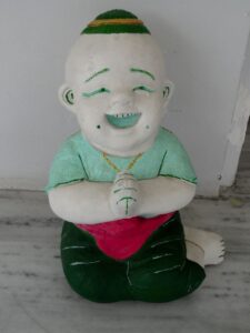 Pequena estátua em mosteiro Tailandês, Sravasti