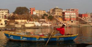 Vendedor de barco, Rio Ganges, Varanasi