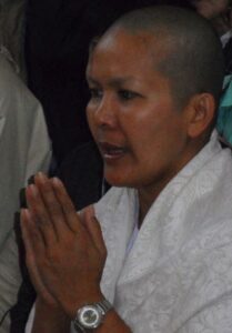 Monja no Templo do Parinirvana, Kushinagar