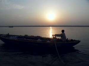 Sol, Rio Ganges, Varanasi