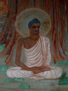 Fresco no Templo Mulagandhakuti, Sarnath