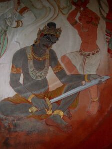 Fresco no Templo Mulagandhakuti, Sarnath