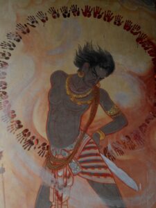 Fresco no Templo Mulagandhakuti, Sarnath