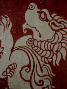Fresco no Templo Mulagandhakuti, Sarnath