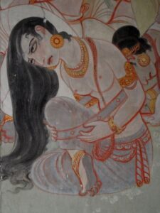 Fresco no Templo Mulagandhakuti, Sarnath