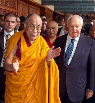 Mário Soares e Dalai Lama